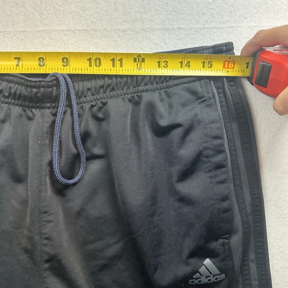 Adidas Men's XL Primegreen 3-Stripes Track Pants Dark Gray‎ Black Ankle Zip